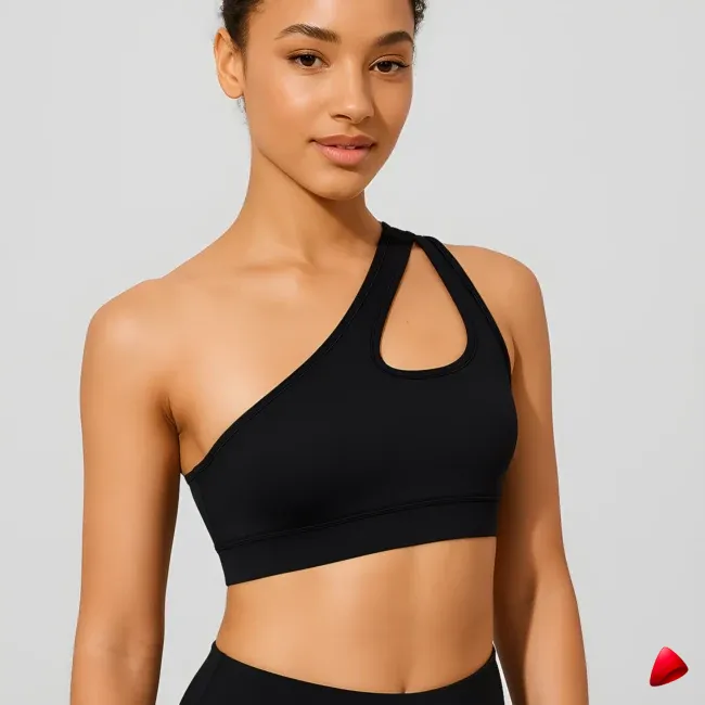 Brassière Sport Travesti Asymétrique One Shoulder Push-Up — image principale