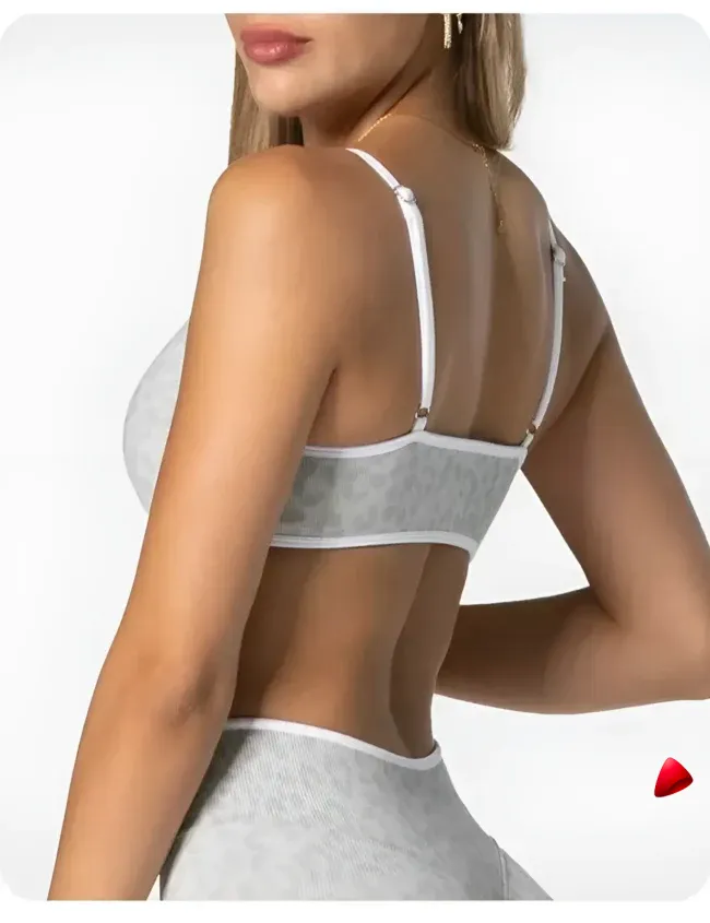 Brassière Sport Travesti Strappy Backless Push-Up Coussinets — galerie