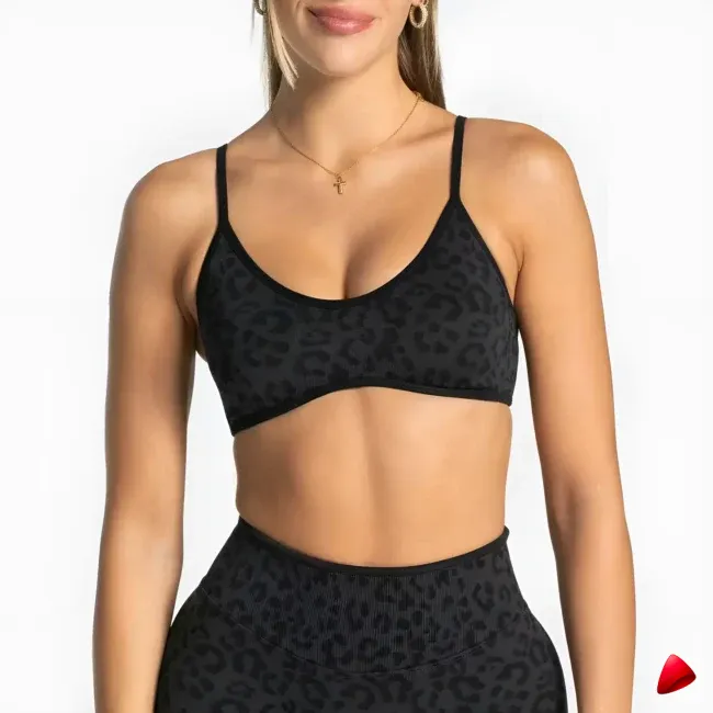 Brassière Sport Travesti Strappy Backless Push-Up Coussinets — galerie