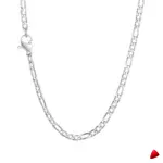 Collier Travesti Figaro Maillons Or Layered Acier - galerie