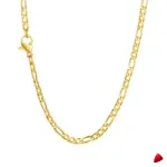 Collier Travesti Figaro Maillons Or Layered Acier - galerie