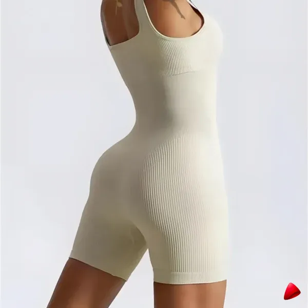 Combinaison Sport Travesti Courte Yoga Seamless Bodysuit — galerie
