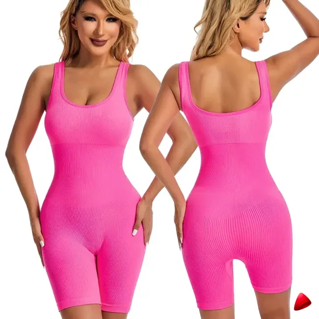 Combinaison Sport Travesti Courte Yoga Seamless Bodysuit — galerie