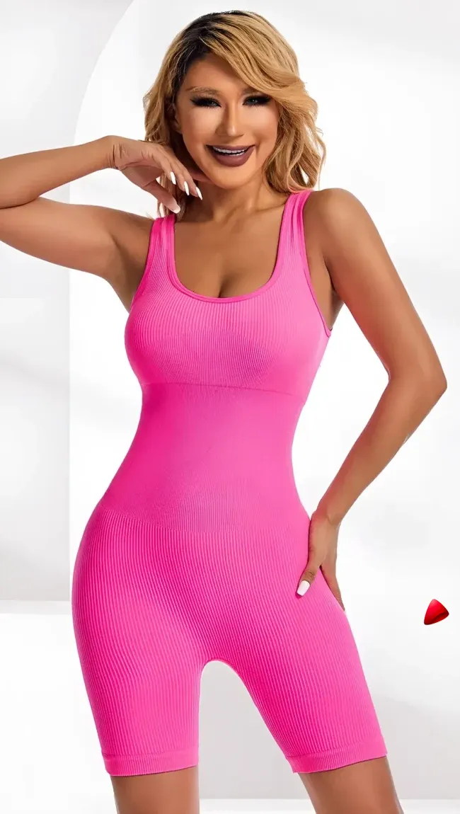 Combinaison Sport Travesti Courte Yoga Seamless Bodysuit — galerie