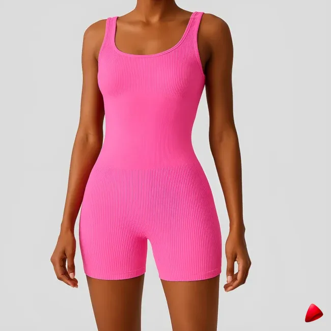 Combinaison Sport Travesti Courte Yoga Seamless Bodysuit — image principale