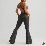 Combinaison Sport Travesti Leopard Yoga Seamless Bodysuit Pads — image principale