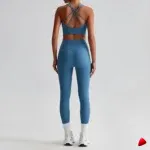 Ensemble Yoga Travesti 2 Pièces Brassière Strappy + Legging — galerie