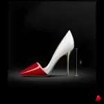 Escarpin Travesti Bicolor Pointu 10cm Mariage Grande Pointure - galerie