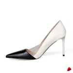 Escarpin Travesti Bicolor Pointu 10cm Mariage Grande Pointure - galerie