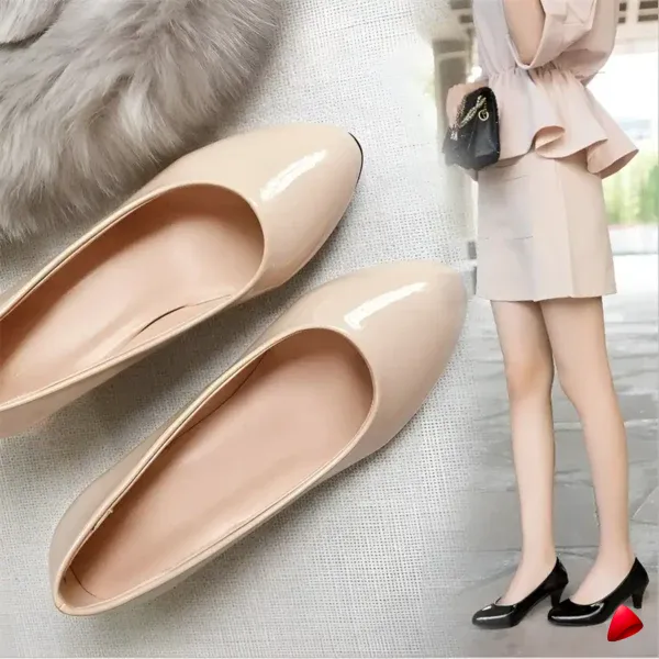 Escarpin Travesti Classique Bureau Mariage Talon Moyen 6cm — galerie