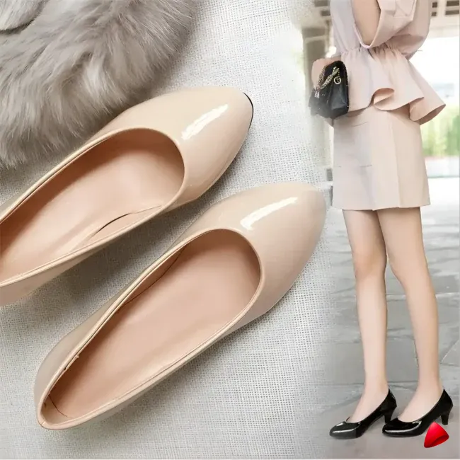 Escarpin Travesti Classique Bureau Mariage Talon Moyen 6cm — galerie