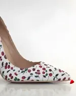 Escarpin Travesti Imprime Cerises Pointu Aiguille Grande Pointure - galerie