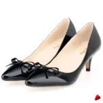 Escarpin Travesti Kitten Heel 5cm Nœud Papillon Bout Pointu — galerie