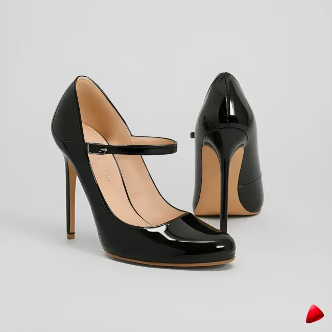 Escarpin Travesti Mary Jane Stiletto 12cm Grande Pointure — image principale
