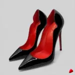 Escarpin Travesti Mince Pointu 12cm Semelle Rouge Grande Pointure - image principale