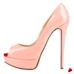 Escarpin Travesti Plateforme Peep Toe 14cm Talon Aiguille Multi Coloris — galerie