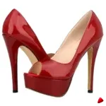Escarpin Travesti Plateforme Peep Toe 14cm Talon Aiguille Multi Coloris — galerie