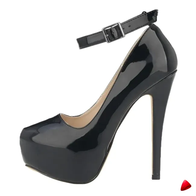 Escarpin Travesti Plateforme 14cm Bride Cheville Grande Pointure — galerie