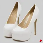 Escarpin Travesti Plateforme Cuir Verni Stiletto Grande Pointure — image principale