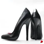 Escarpin Travesti Stiletto Vintage Bout Rond Grande Pointure 14cm — galerie