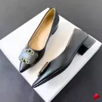 Escarpin Travesti Bleu Royal Talon Bas 3cm Bout Pointu Grande Pointure - galerie