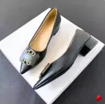 Escarpin Travesti Bleu Royal Talon Bas 3cm Bout Pointu Grande Pointure - galerie