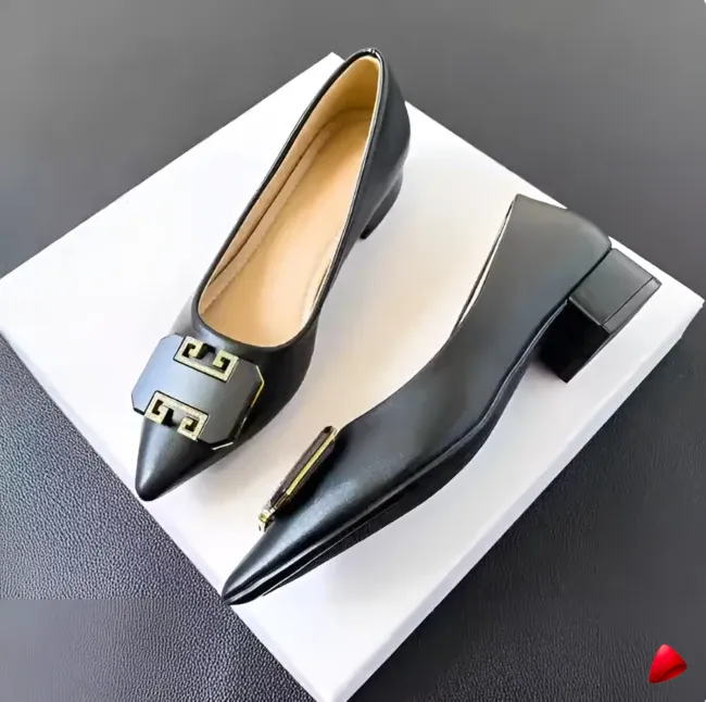 Escarpin Travesti Bleu Royal Talon Bas 3cm Bout Pointu Grande Pointure - galerie