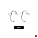 Faux Piercing Levre Travesti Lot 2pcs Sans Percage Acier - galerie