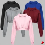 Hoodie Crop Travesti Sweat Capuche Court — image principale