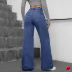 Jegging Travesti Faux Jean Imprimé Fleurs — galerie
