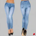 Jegging Travesti Imitation Jean Stretch — image principale