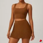 Jupe Sport Travesti Tennis Plissée 2 Pièces Short Intégré — image principale