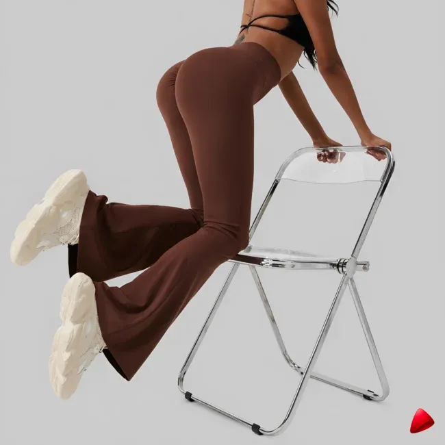 Legging Bootcut Travesti Évasé Taille Haute — image principale