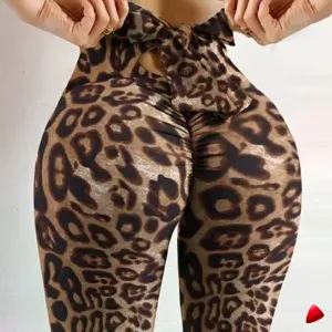 Legging Travesti Imprimé Papillon Nœud Yoga Push-Up — image principale