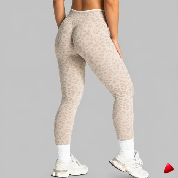 Legging Léopard Travesti Push-Up Yoga Fitness — image principale