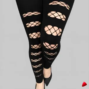 Legging Punk Travesti Déchiré Gothique — image principale