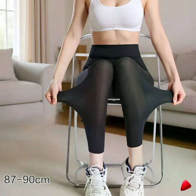 Legging Satin Travesti Soyeux Taille Haute — galerie