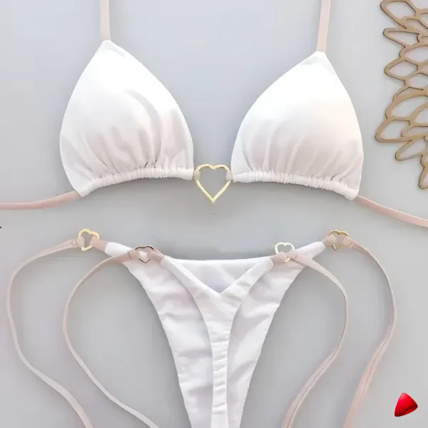 Maillot Travesti Tankini Volants Taille Haute Effet Ventre Plat — galerie