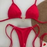 Maillot Travesti Tankini Volants Taille Haute Effet Ventre Plat — galerie
