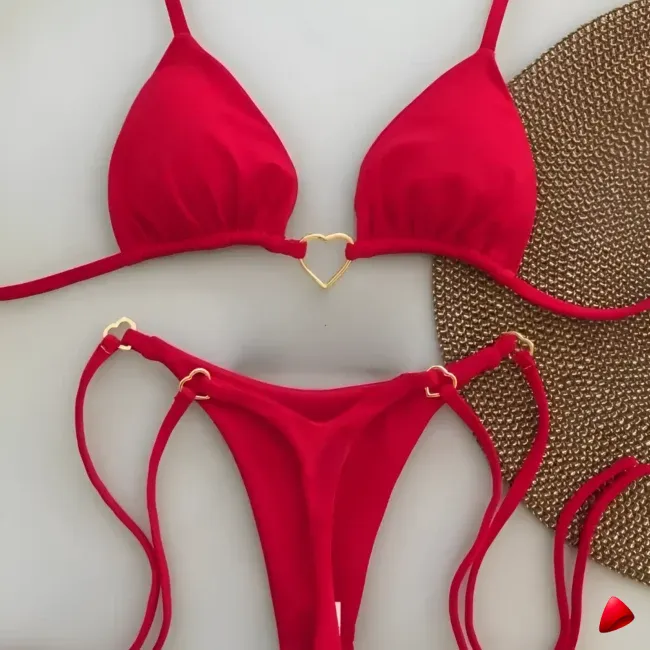 Maillot Travesti Tankini Volants Taille Haute Effet Ventre Plat — galerie