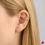 Manchette Oreille Travesti Large Pave Zircon Or Premium - image principale