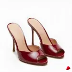 Mule Travesti Sandale Bout Ouvert Talon Aiguille 12cm Multi - galerie