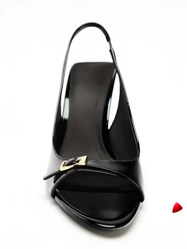 Mule Travesti Satin Bout Pointu Talon Aiguille Multi Coloris — galerie