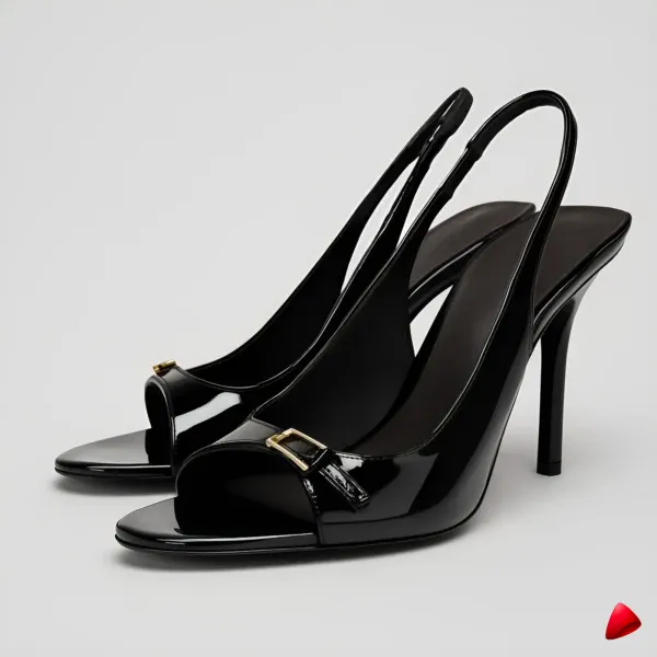 Mule Travesti Satin Bout Pointu Talon Aiguille Multi Coloris — image principale
