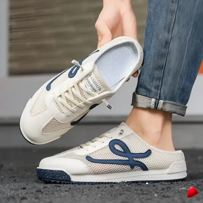 Mule Travesti Sneaker Maille Demi-Chausson Slip-On Ete - galerie
