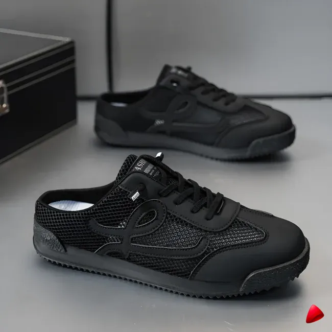 Mule Travesti Sneaker Maille Demi-Chausson Slip-On Ete - galerie