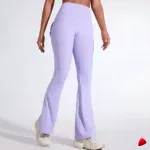 Pantalon Évasé Travesti Yoga Taille Haute Poches — galerie