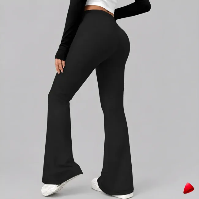 Pantalon Évasé Travesti Yoga Taille Haute — image principale