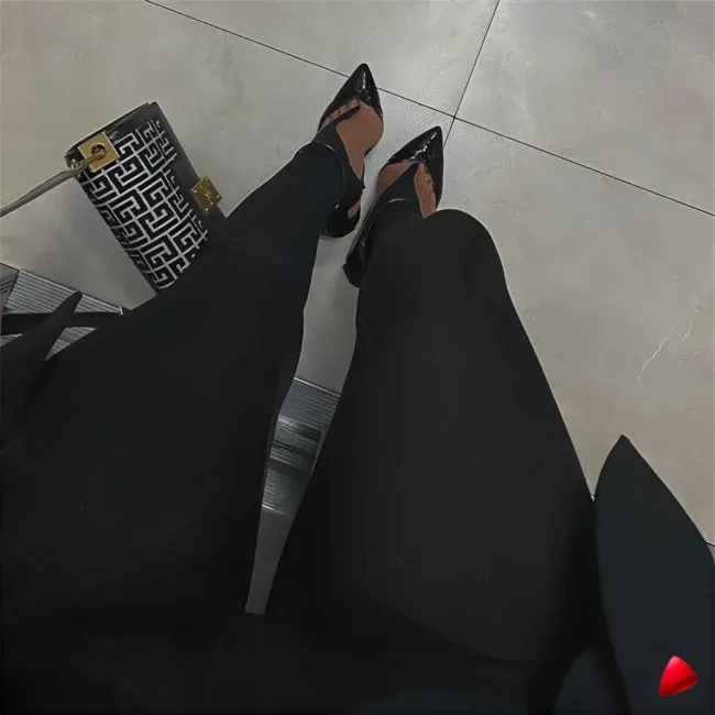 Pantalon Skinny Y2K Travesti Glitter Taille Haute — galerie