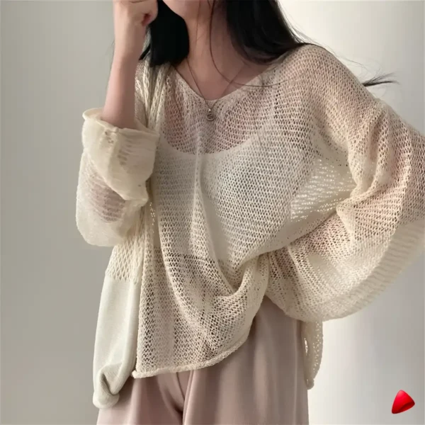 Pull Maille Lazy Travesti Oversize Ajouré — galerie